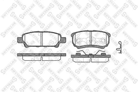 1062 002-SX STELLOX Колодки дисковые з